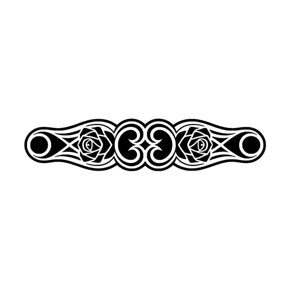 Intricate Celtic Rose Border, Vintage - Geometric vector