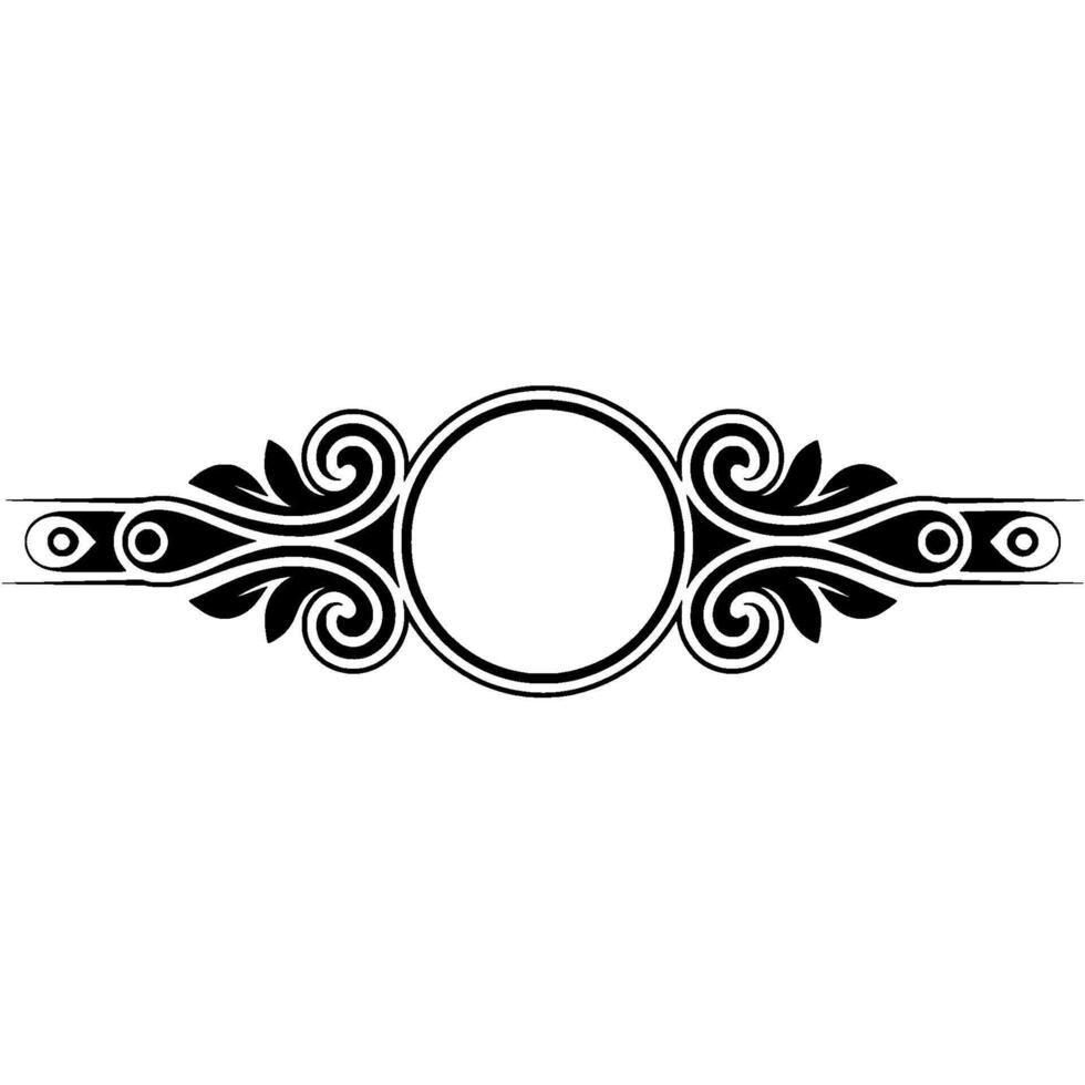 Elegant Ornamental Divider, Vintage Element - Swirl vector