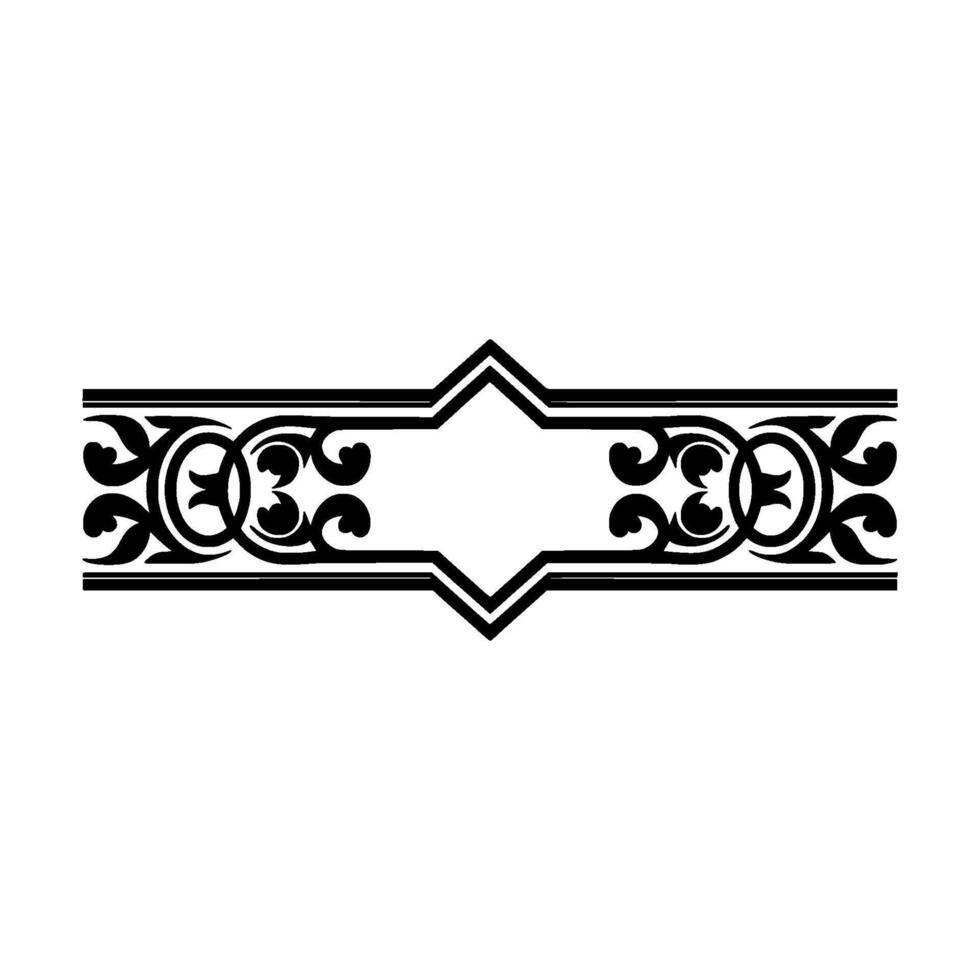 Elegant Deco Border, Vintage Ornamentation vector