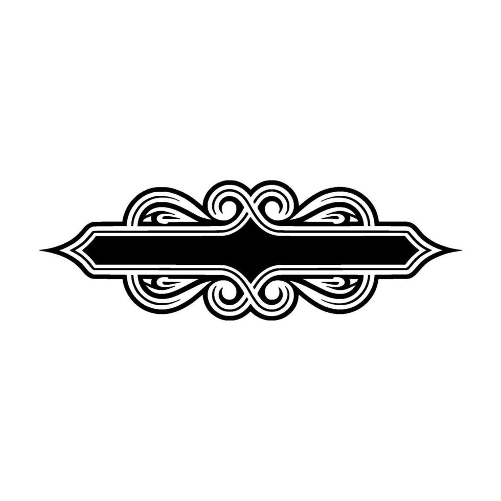 Elegant Decorative Divider, Vintage Style Border - Flourish vector