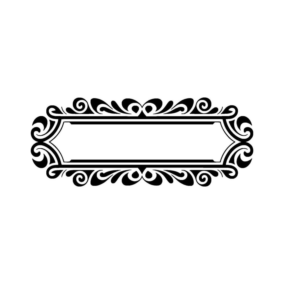 Elegant Vintage Frame, Decorative Border, Classic - Ornamental, Minimalism vector