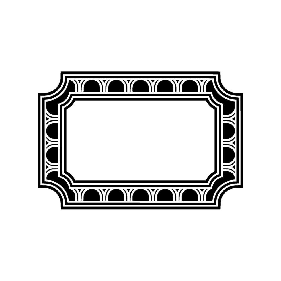 Art Deco Frame, Elegant Border, Vintage , Minimalist Illustration - Art deco vector