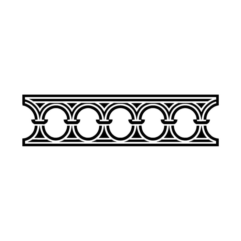 Intricate Gothic Arch Border, Vintage Element - Ornament vector