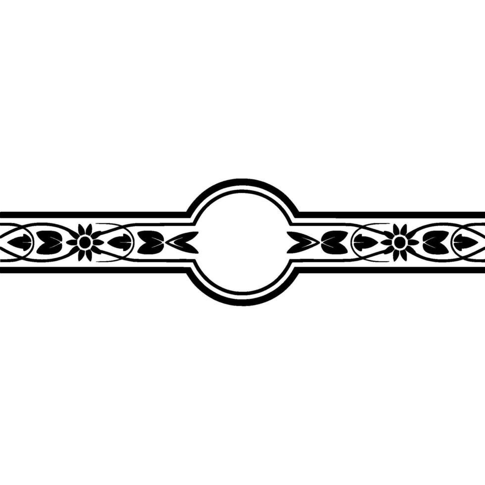 Elegant Art Deco Border, Decorative Element vector