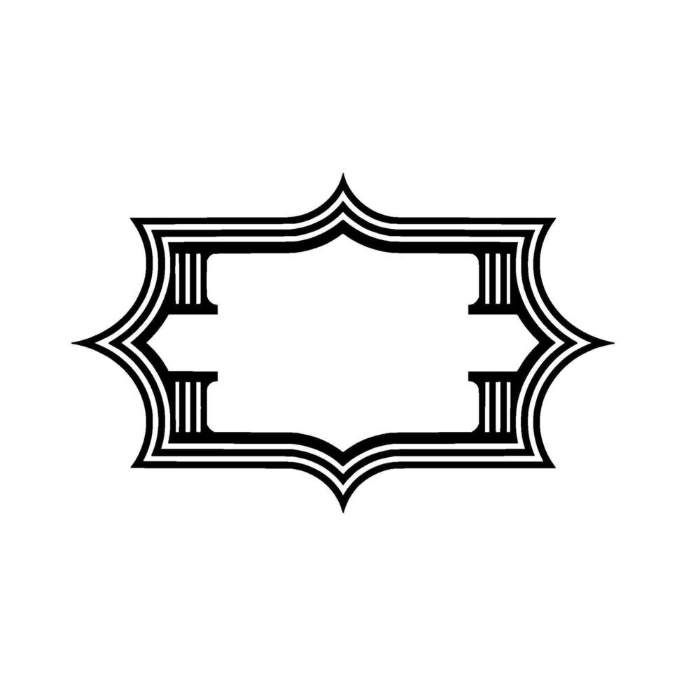Art Deco Frame, Elegant Border, Vintage , Minimalist - Stylized vector