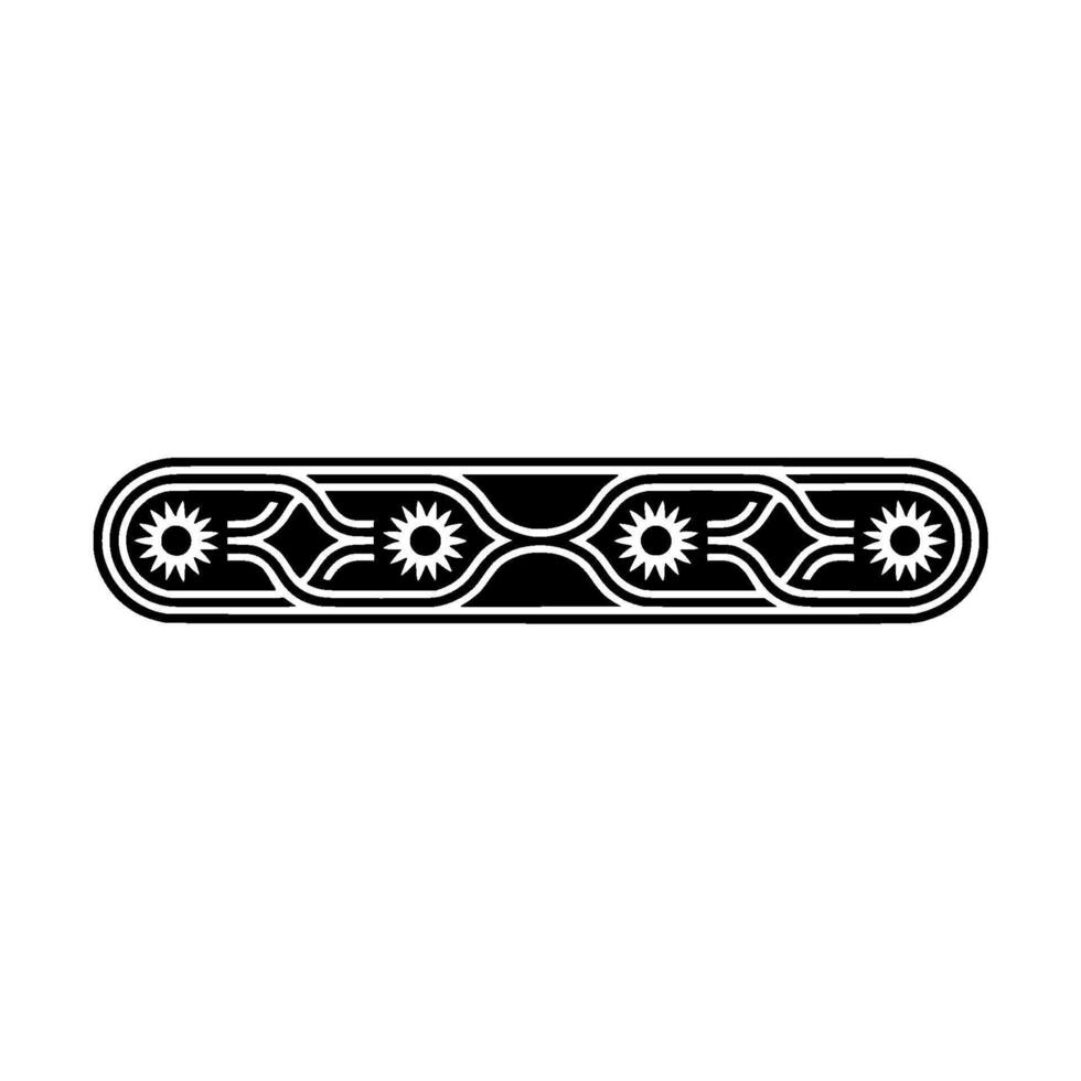 Geometric Sunburst Border, Minimalist - Abstract vector