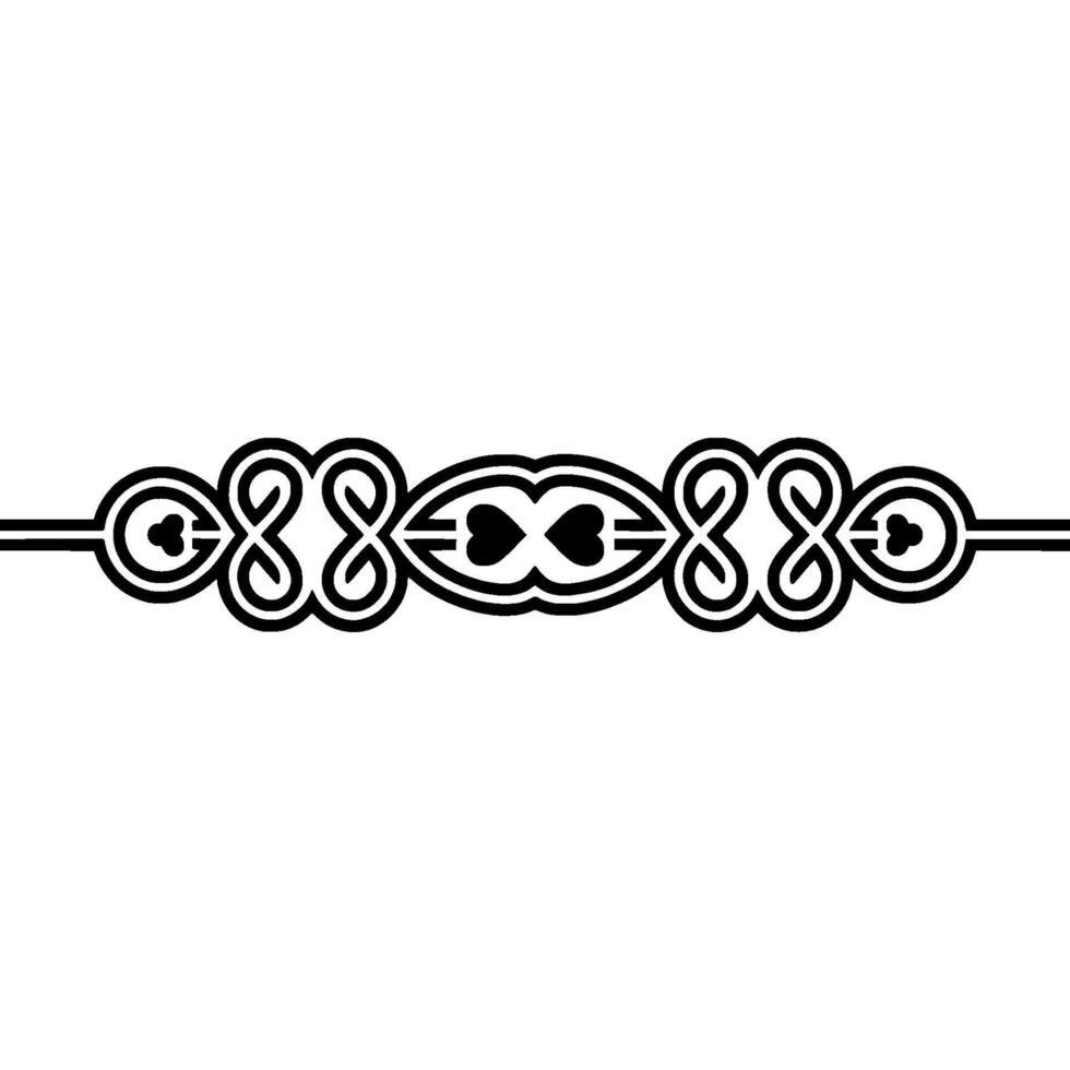 Elegant Repeating Celtic Border vector