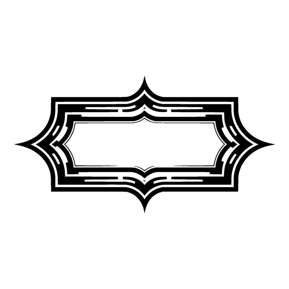 Geometric Frame, Gradient Accent, Modern Element vector