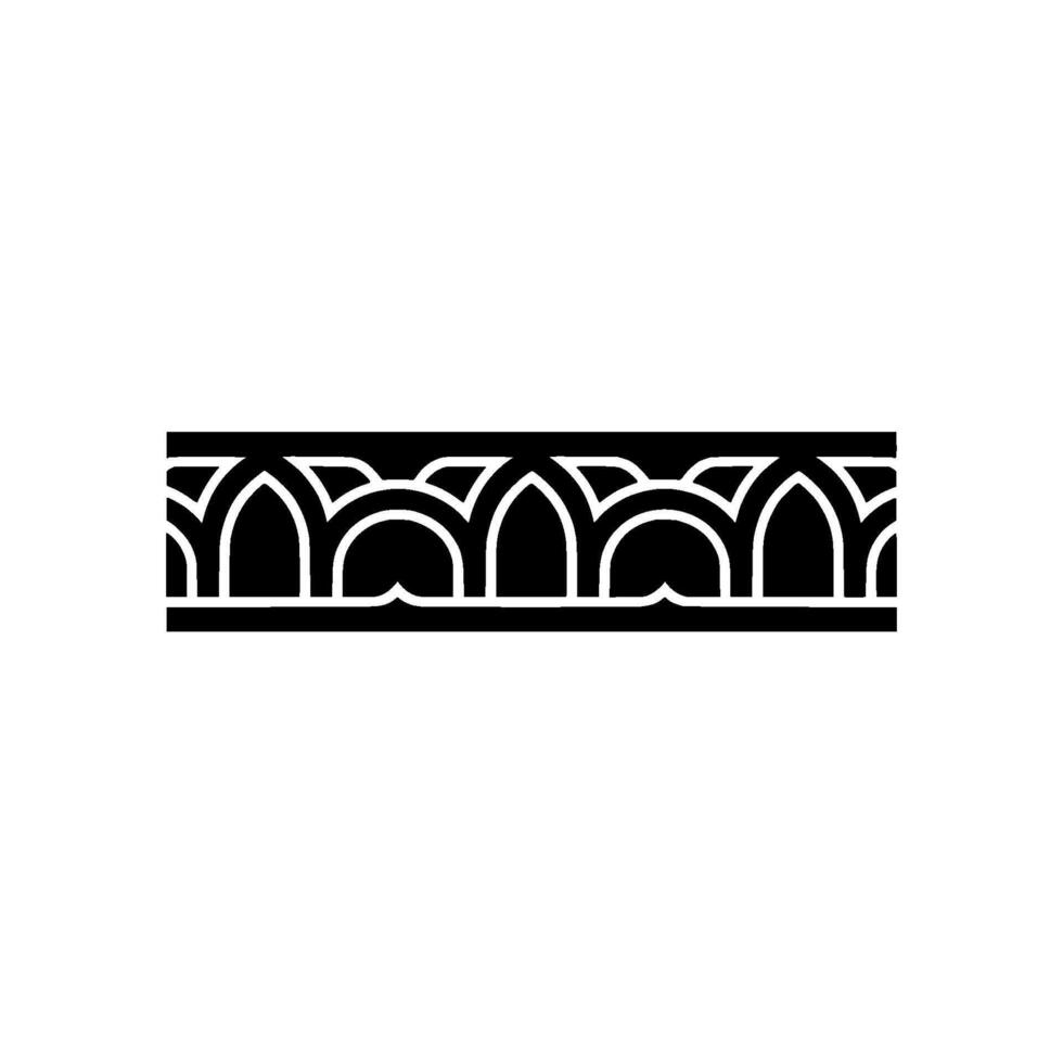 Art Deco Ornament Border, Minimalist vector