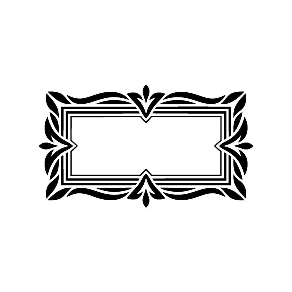 Elegant Deco Frame, Vintage Element, Decorative Border vector