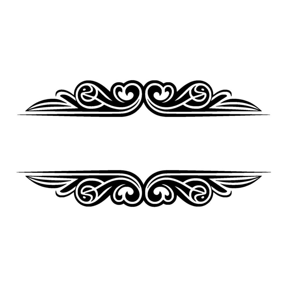 Elegant Decorative Border, Vintage Style, Intricate - Swirls vector