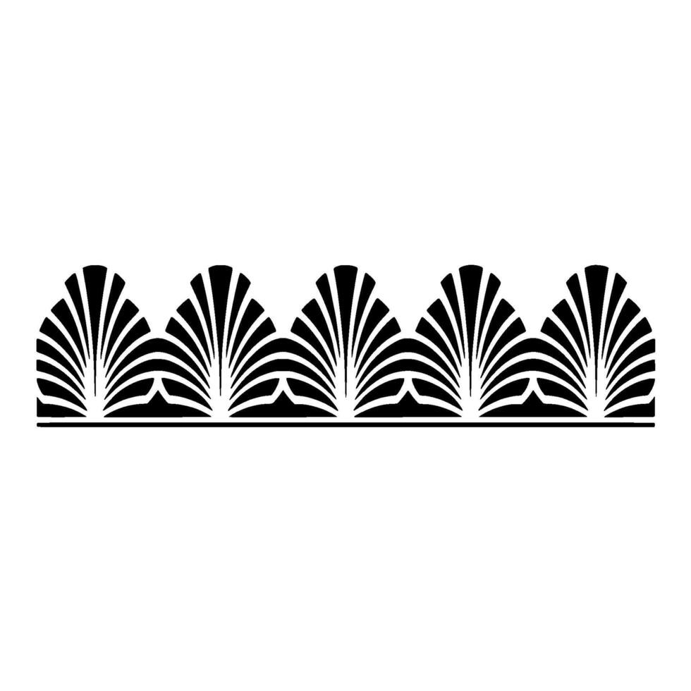 Art Deco Radial Border, Elegant Element vector