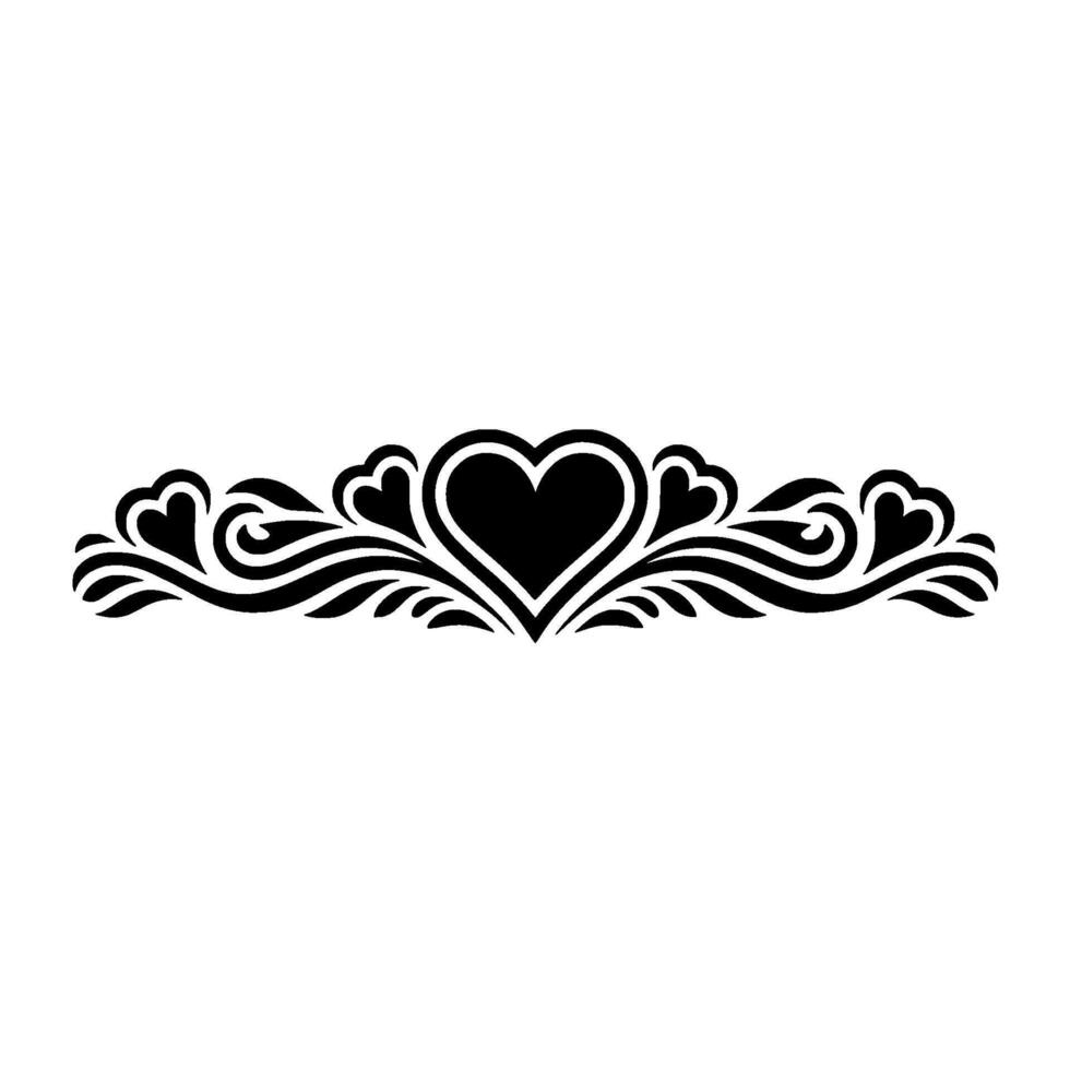 Elegant Heart Border, Vintage Deco - Art deco vector
