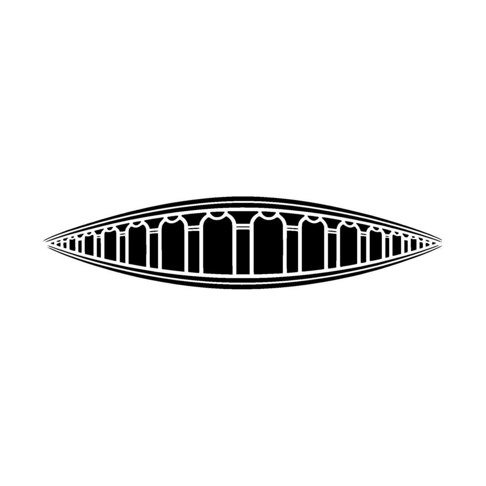 Minimalist Archway Silhouette, Serene Reflection vector