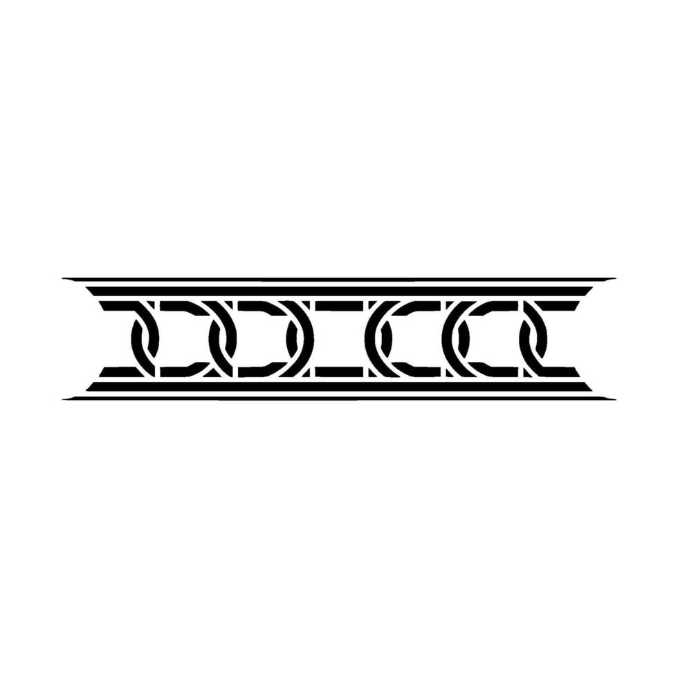 Art Deco Celtic Border Elegant, Repeating Pattern vector