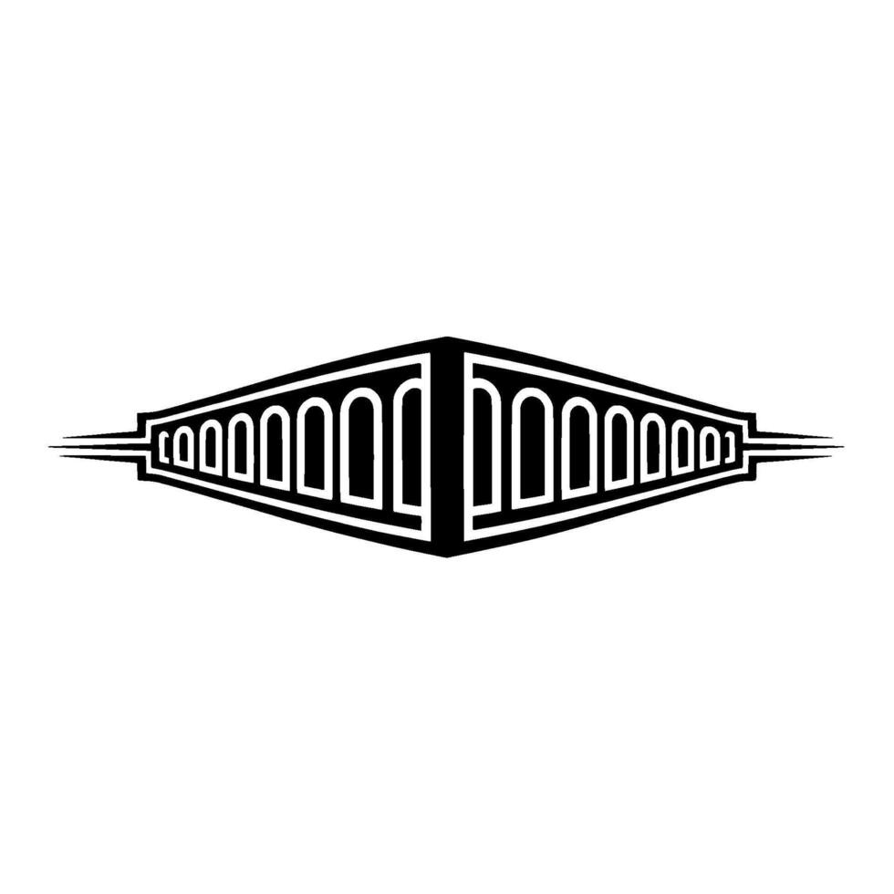 Geometric Speed Emblem, Retro , Dynamic Motion vector