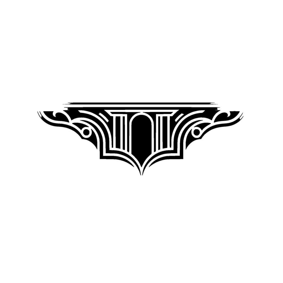 Art Deco Winged Emblem - Vintage Luxury vector