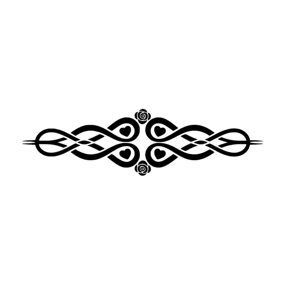 Intricate Celtic Infinity Border vector