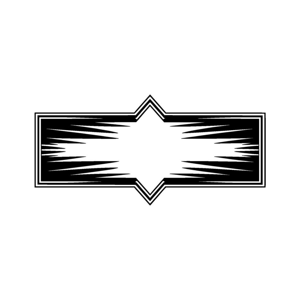 Geometric Shield Emblem, Retro Style, Minimalist vector