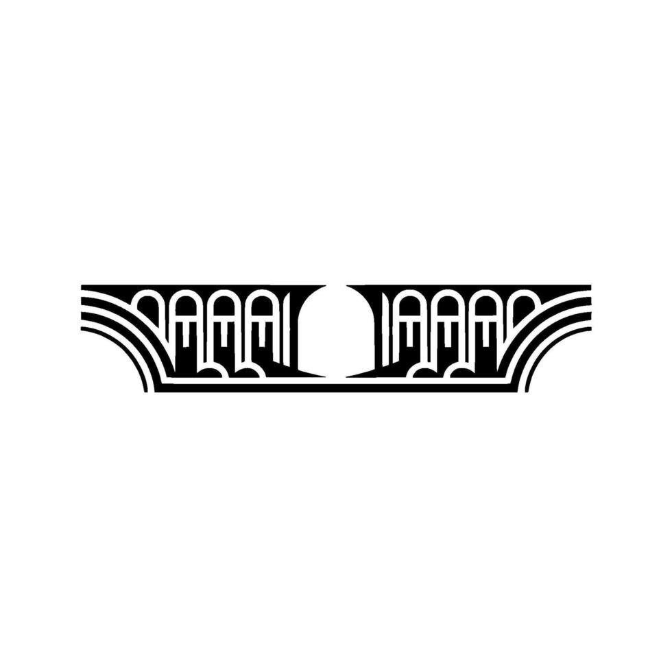 Art Deco Ornament, Geometric , Vintage Elegance - Typography vector