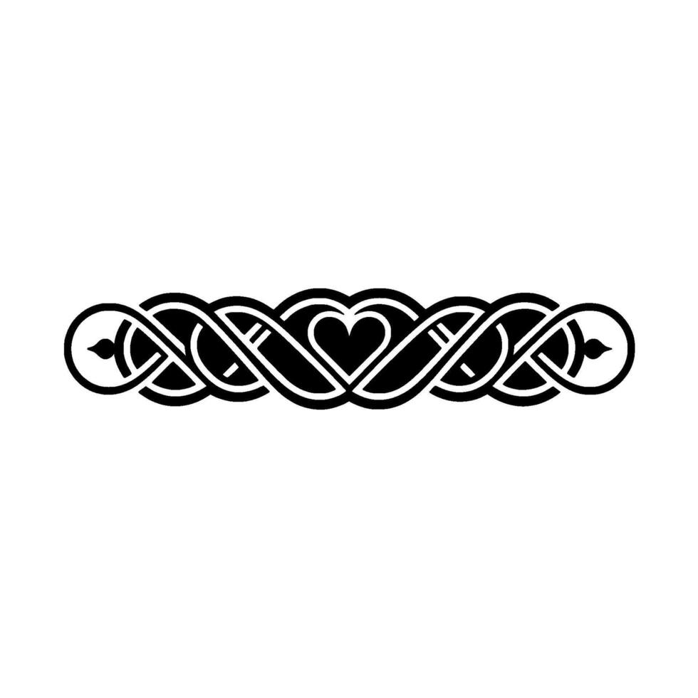 Intricate Celtic Knot Border, Vintage Style - Looping vector