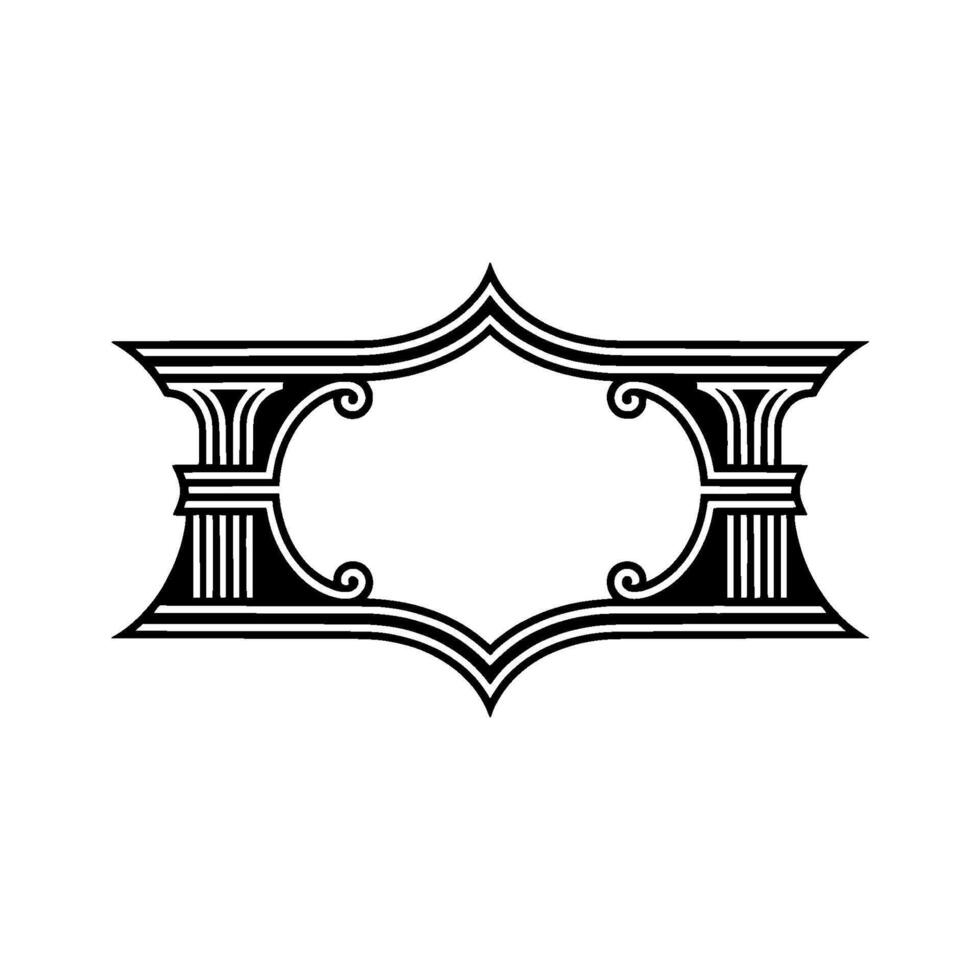 Elegant Classical Frame, Vintage , Decorative Border vector