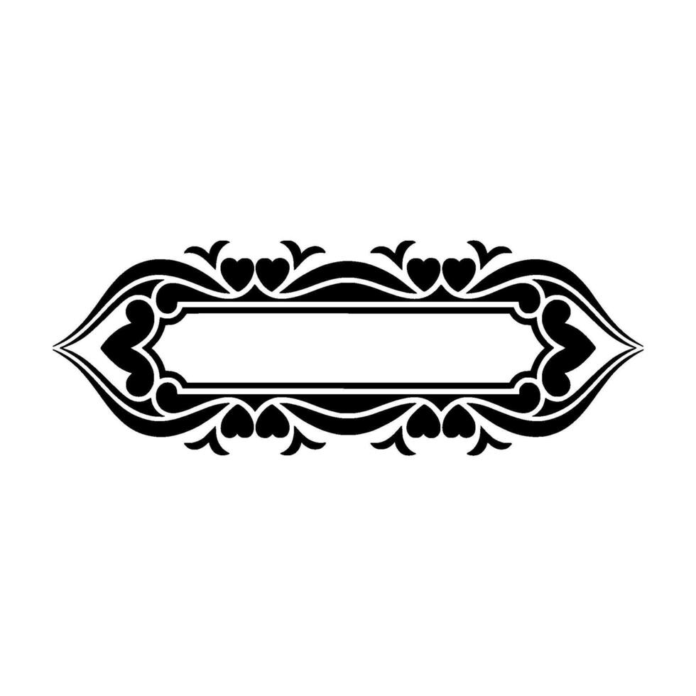 Elegant Vintage Border, Decorative Frame, Ornate vector