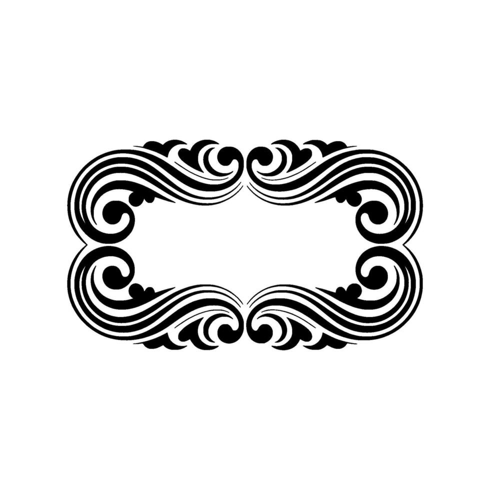 Elegant Swirl Frame, Vintage Element - Ornament vector