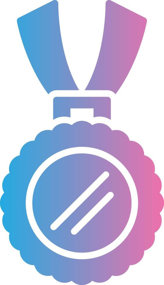 Medal Monotone Shape Symbol vector