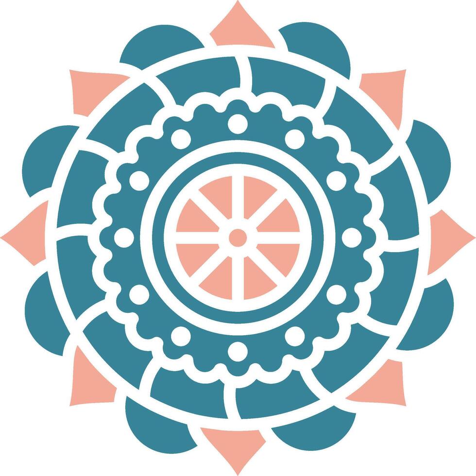 Mandala Minimalist Design Unit vector