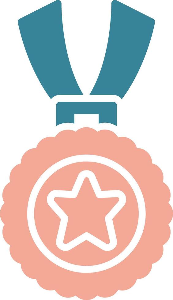 Medal Bright System Token vector