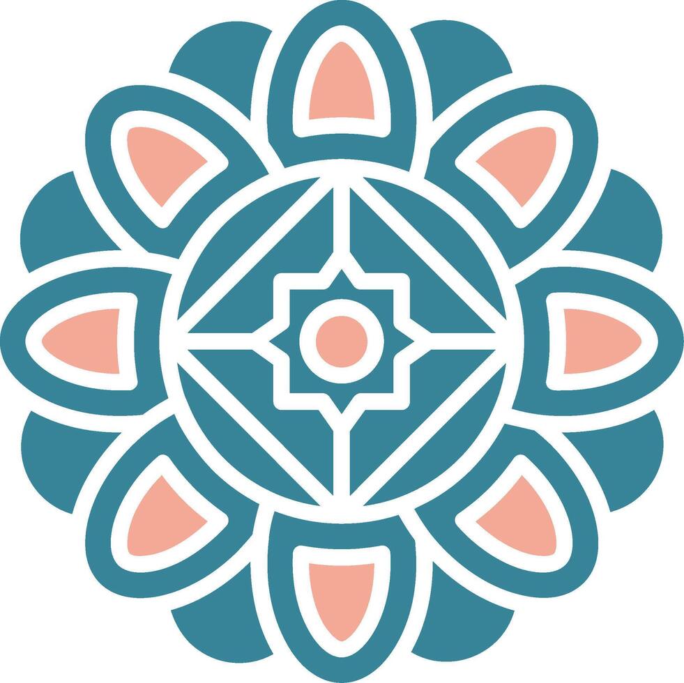 Mandala Vibrant Web Pattern vector