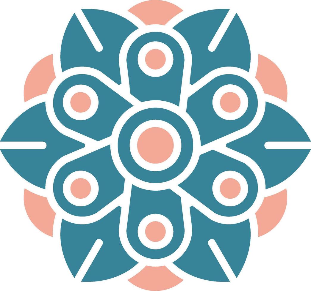 Mandala Core Design Token vector