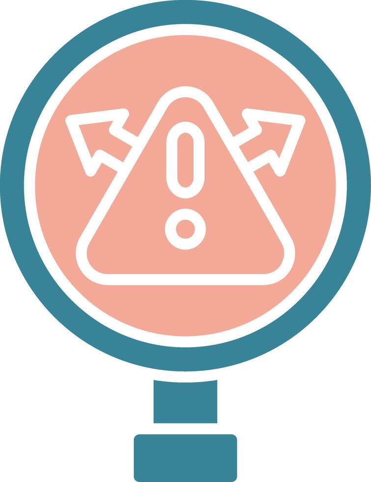 Warning Flat Shape Mark vector