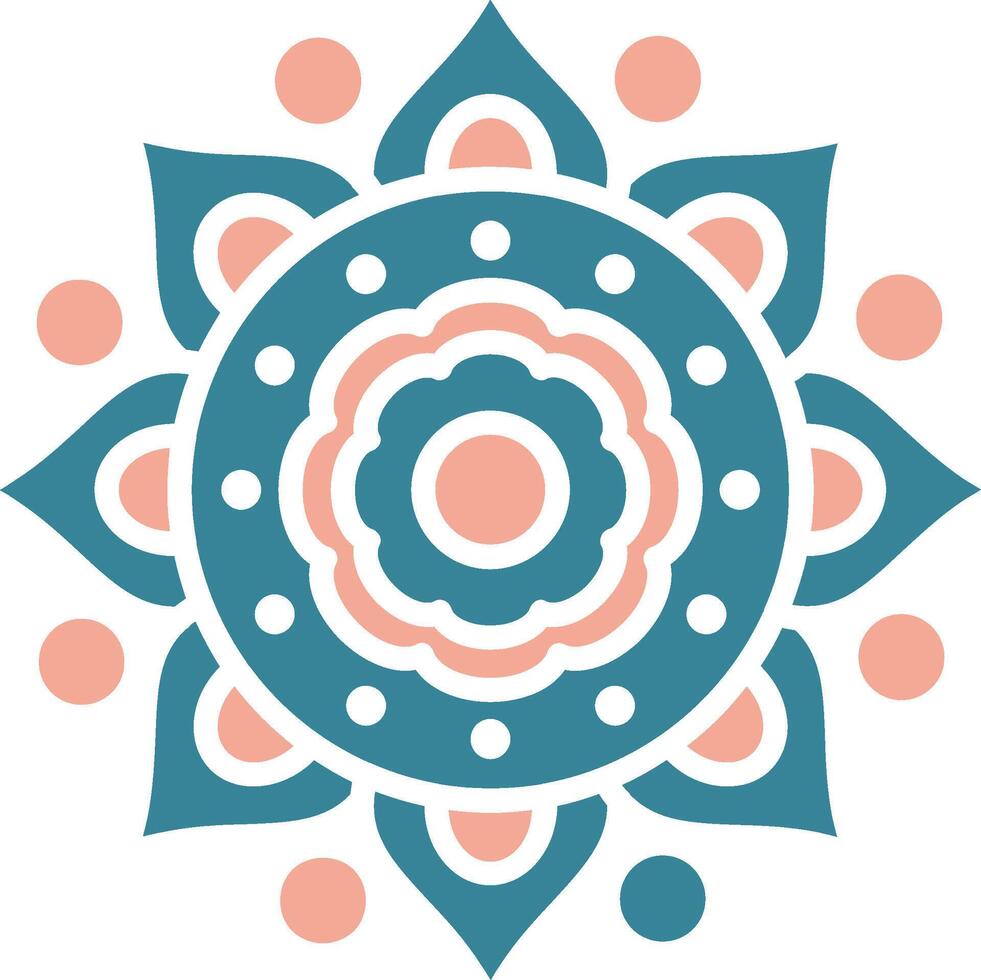 Mandala Simple Badge Piece vector