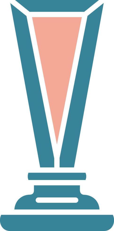 Trophy Cup Monotone Shape Symbol vector