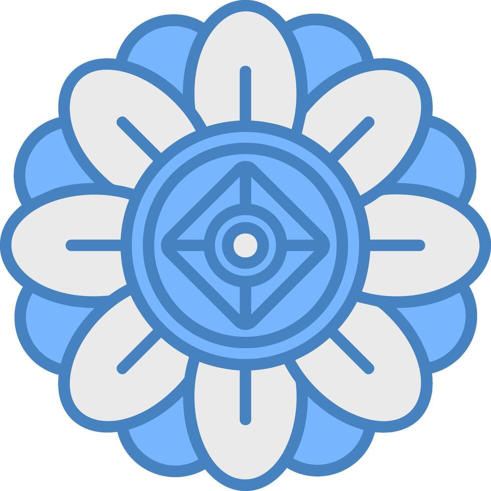 Mandala Gradient Grid Emblem vector
