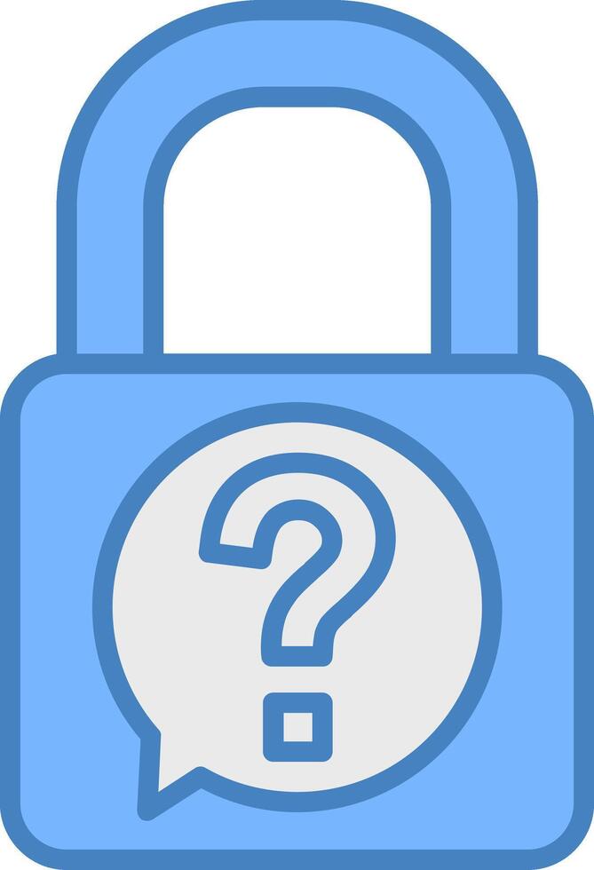 Padlock Sleek Shape Unit vector