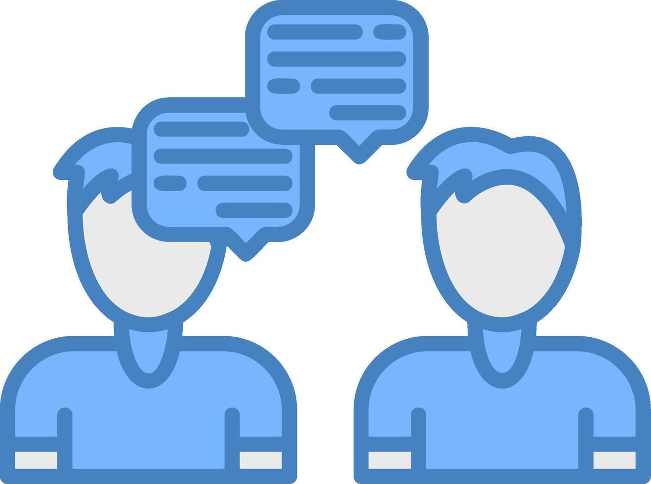 Conversation Detailed Line Badge vector
