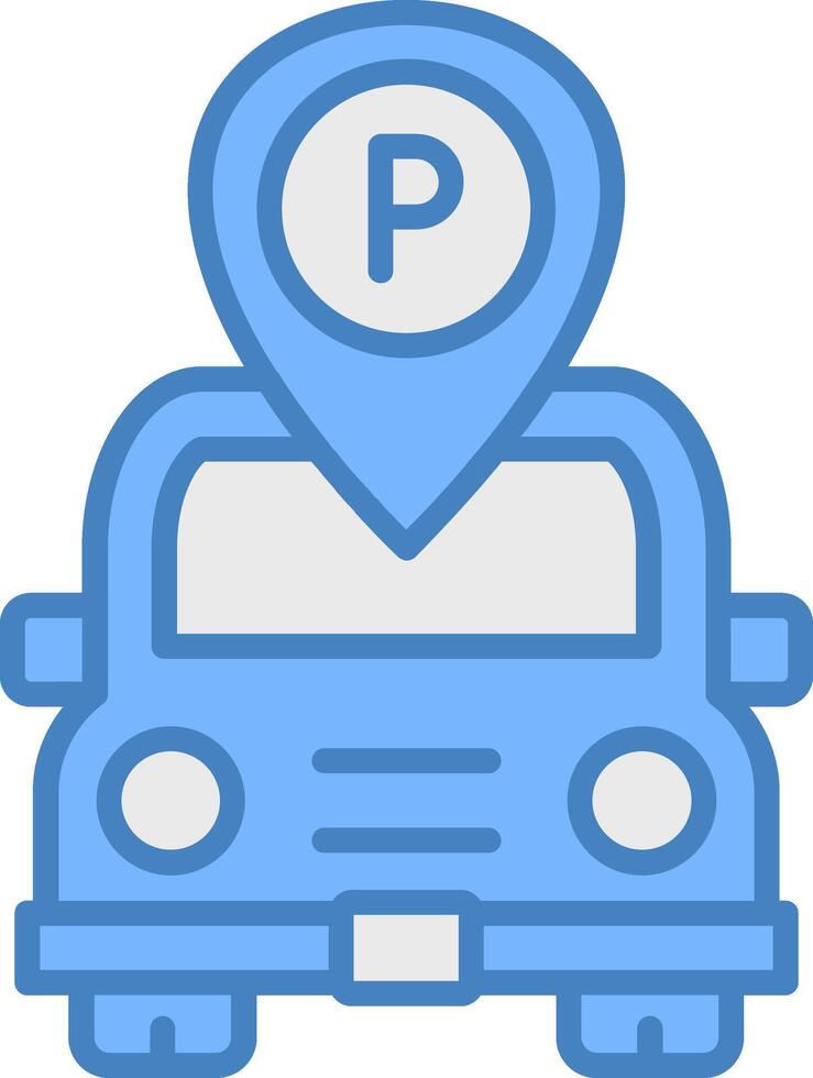 Parking Digital Visual Form vector