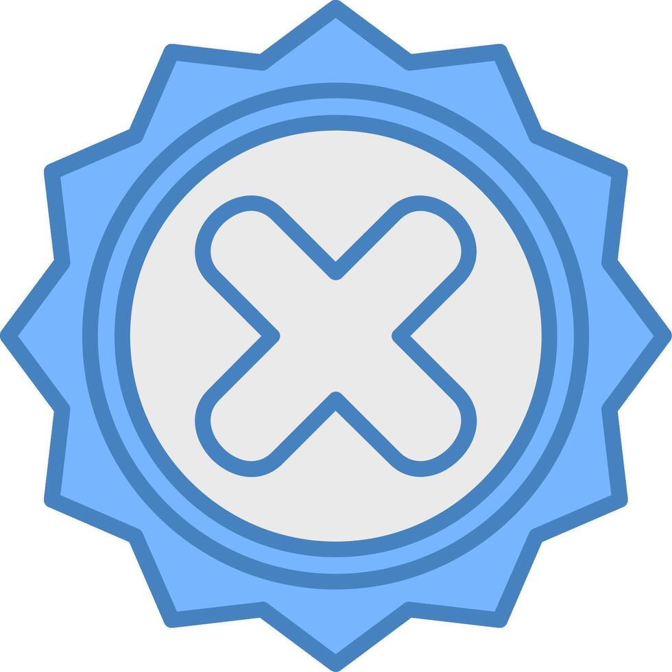 Rejected Future Icon Badge vector