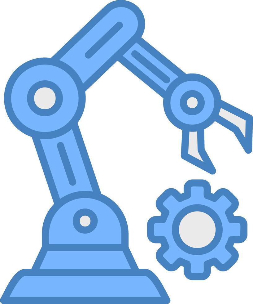 Robotic Neon Frame Mark vector