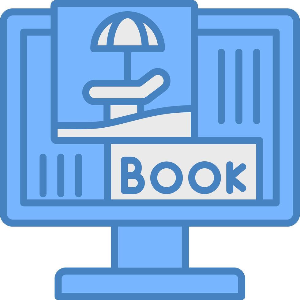 Booking Trip Clean Line Pattern vector