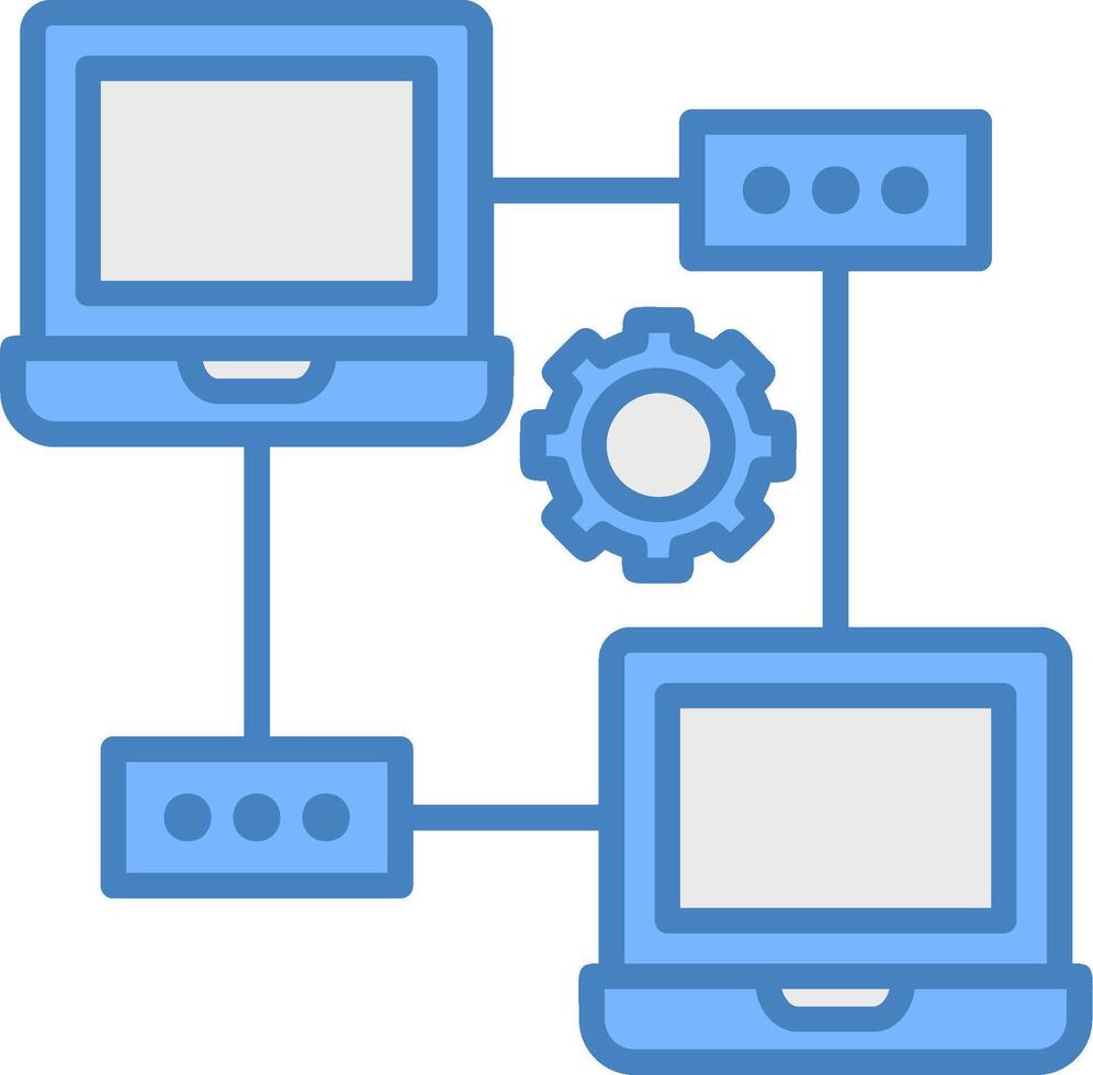 Network Digital Visual Form vector