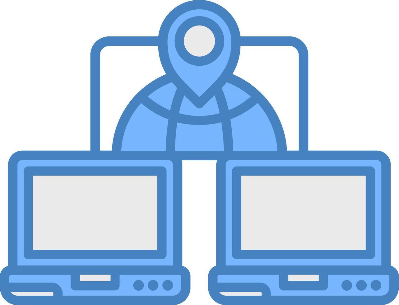Location Flat Badge Graphic vector