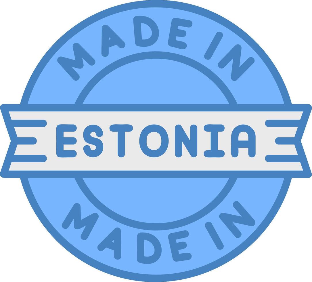 Made In Estonia Clean System Symbol vector