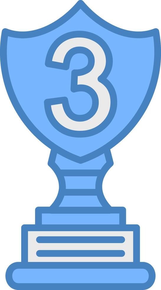 3rd Prize Unified Icon vector