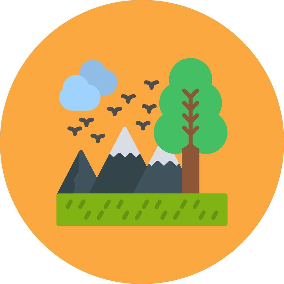 Adventure Monotone Shape Symbol vector