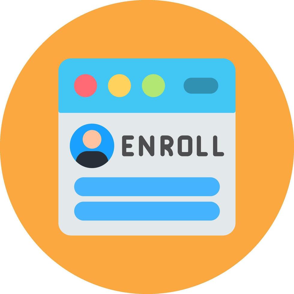 Enroll Advanced Sketch Mark vector