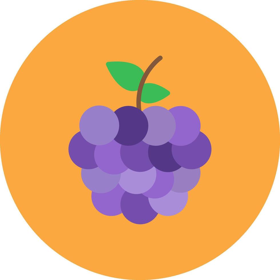 Grape Bright Shape Token vector